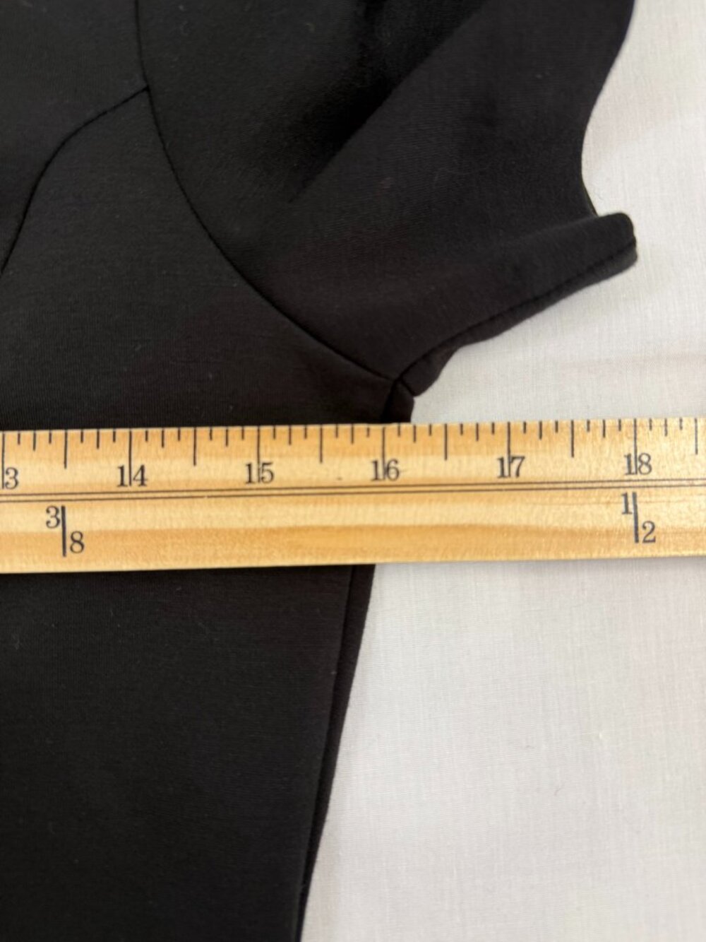 Banana Republic Black Fit & Flare Soft Touch Knee Length Dress Size S - Picture 7 of 9